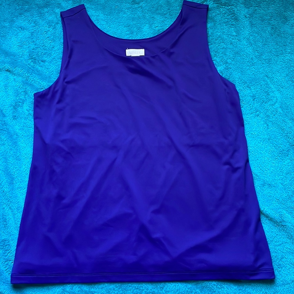 Chico’s blu/purple stretchy tank style top